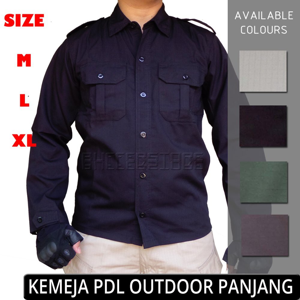 NEW KEMEJA PENDEK PDL RIGI STIKER OUTDOOR BAJU LAPANGAN PA PECINTA