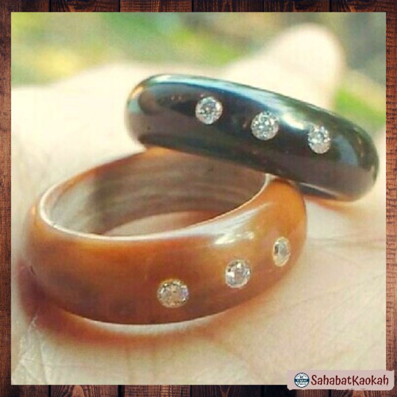 Cincin Kokka 3 Mata Kayu Import Asli