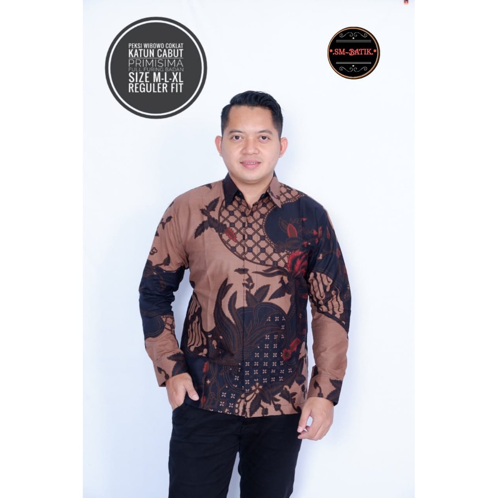 PEKSI WIBOWO COKLAT SM BATIKSOLOAMANAH KEMEJA BAJU BATIK PRIA SOLO LENGAN PANJANG PENDEK LAPIS FURING ATASAN BATIK PREMIUM MODERN KATUN HALUS GUNANDRO PEKSI MERAH PEKSI WIBOWO WAYANG ABANG ARDARA AKAR ABU AKAR TOSCA ERLANGGA PRATOMO ETNICHO HOODIE CENDRA