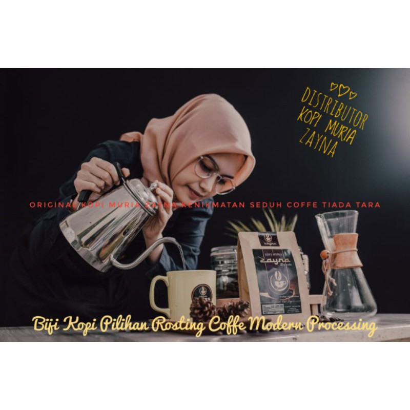 Kopi Muria Zayna Serbuk (Bubuk) Kemasan 500 Gr 1000 Gr Original langsung dari distributor