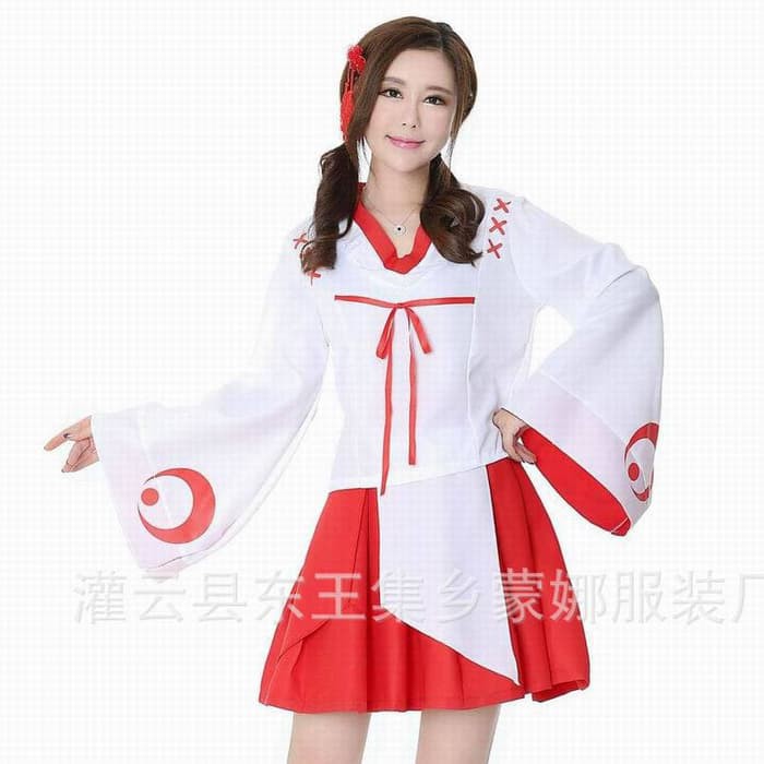 CC-06 kimono miiko pendek moon bulan yukata cosplay costume kostum