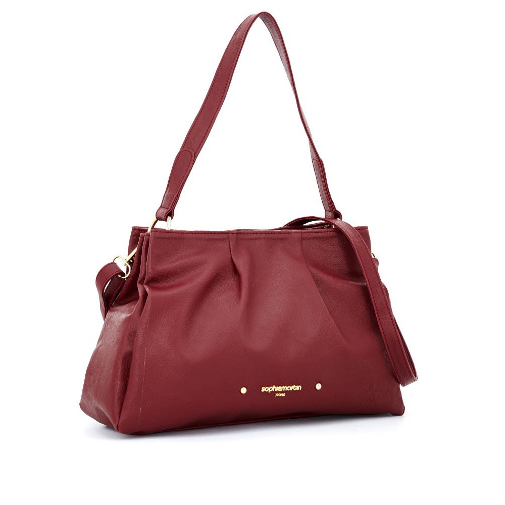  TAS  SOPHIE  MARTIN  RISE MAROON MERAH  KULIT KERJA WANITA 