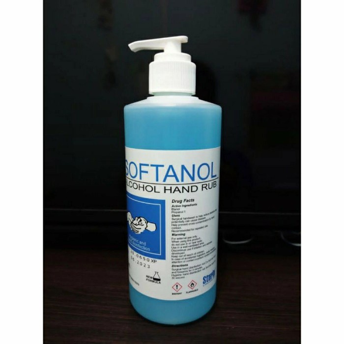 HAND SANITIZER SOFTANOL ALCOHOL HAND RUB 500ML