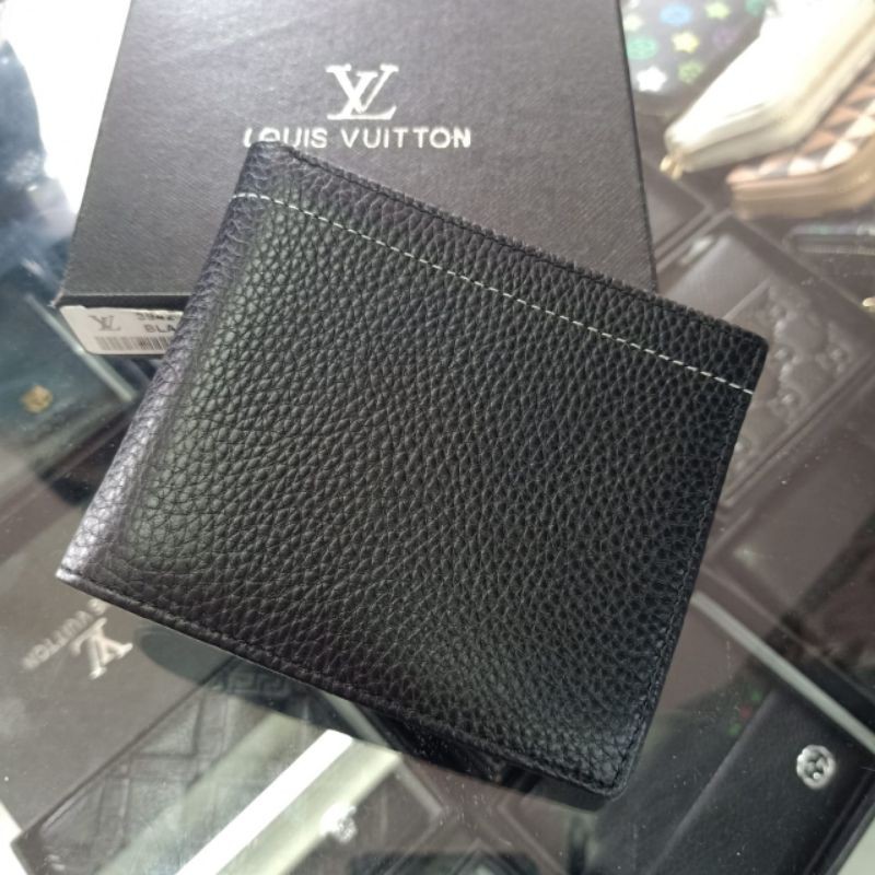 Dompet Lipat Pria LV Leather Dompet Kulit Asli import