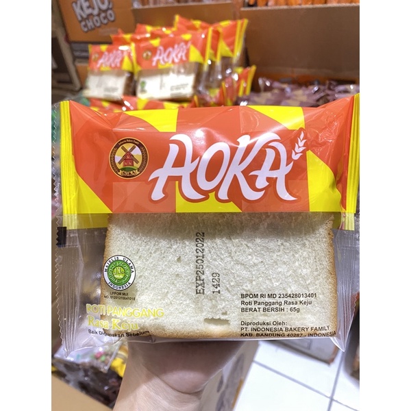 Roti panggang aoka 7 varian rasa-Keju