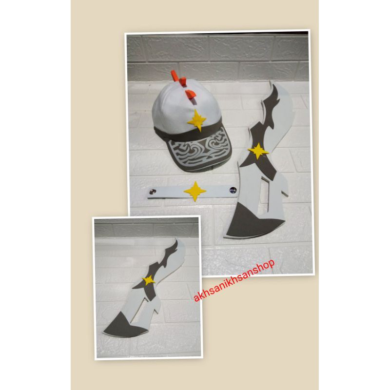 PEDANG DAN TOPI BOBOIBOY SOLAR