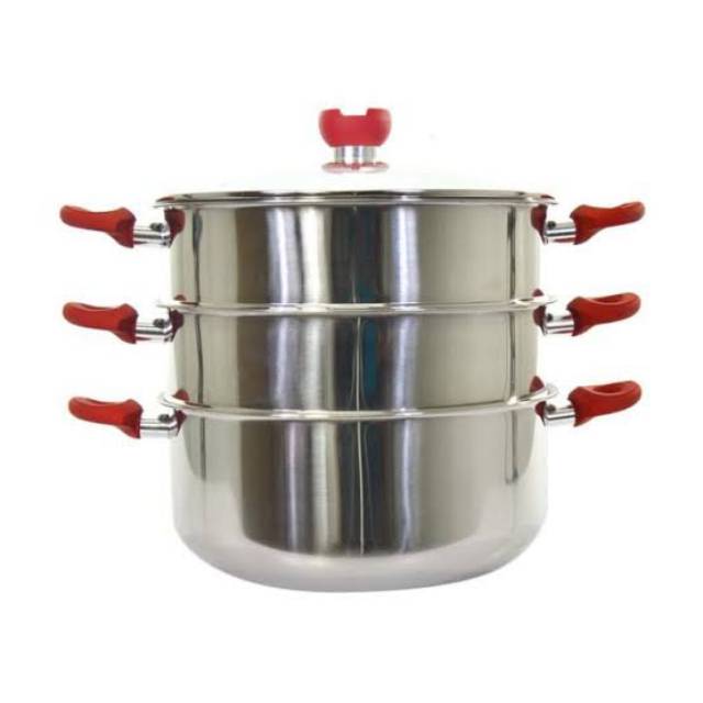 SUPRA PANCI SUPER STEAMER SUSUN 3 (32CM) STAINLESS STEEL