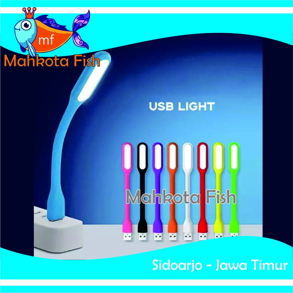 Lampu Aquarium USB | Lampu Cupang | Lampu USB (Ada Kabel USB dan Adaptor Cas) (GRATIS BUBLE WRAP)