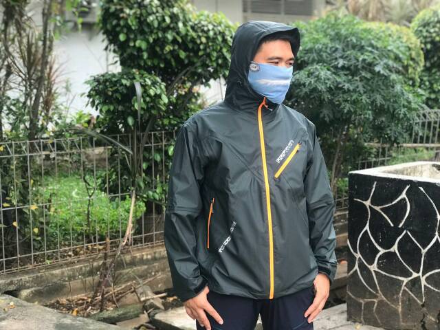 Jaket gunung outdoor arfavin waterproof windbraker breathable inner jaring