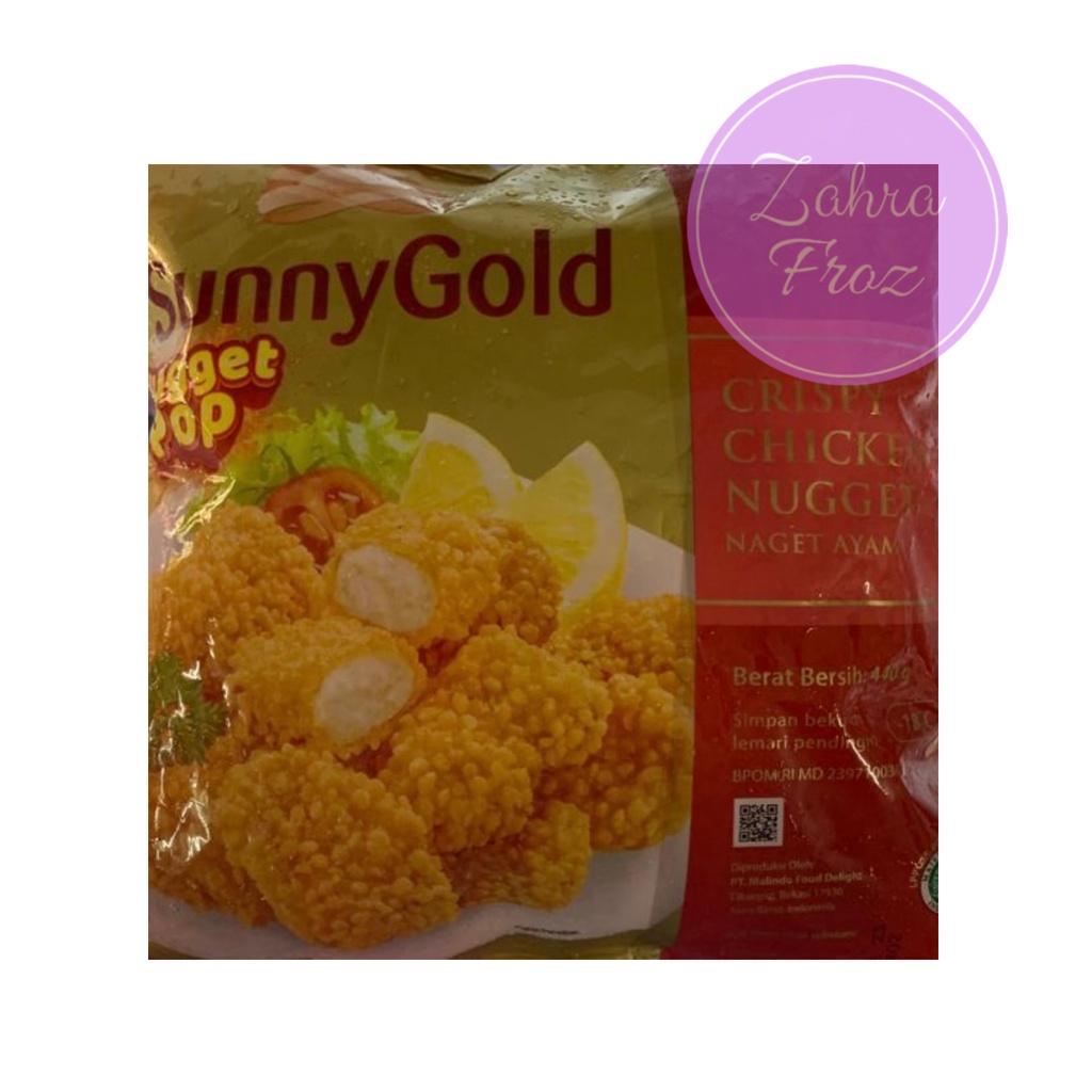 

SUNNY GOLD CHICKEN NUGGET POP CRISPY 440 GR