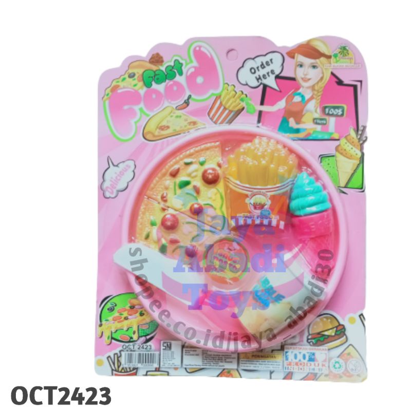 Mainan anak perempuan Pizza potong OCT2500 OCT2201 OCT2423