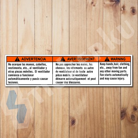 Stiker Suzuki Warning Fan