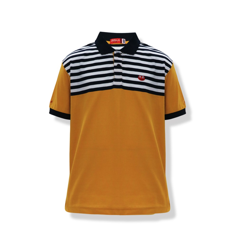  Osella  Baju Anak  Laki Laki Polo Stripe Yellow Shopee 