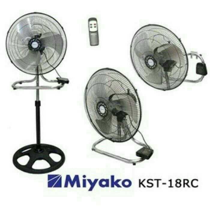 MIYAKO KIPAS ANGIN BESI KST 18 RC REMOTE CONTROL FAN MIYAKO