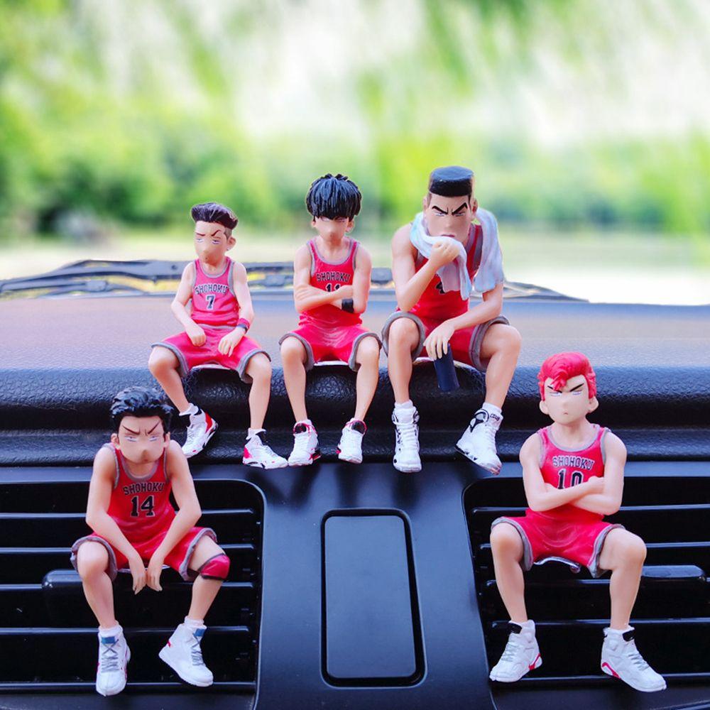 Nanas 5pcs/set SLAM DUNK Action Figure Karakter Kartun Kreatif Ornamen Sakuragi Hanamichi