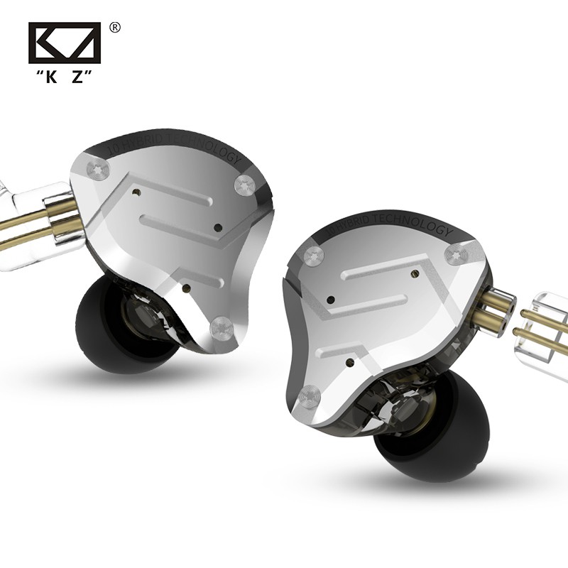 KZ ZS10 Pro Earphone Metal 4ba + 1dd Hybrid HiFi Bass ZS10pro Earbuds