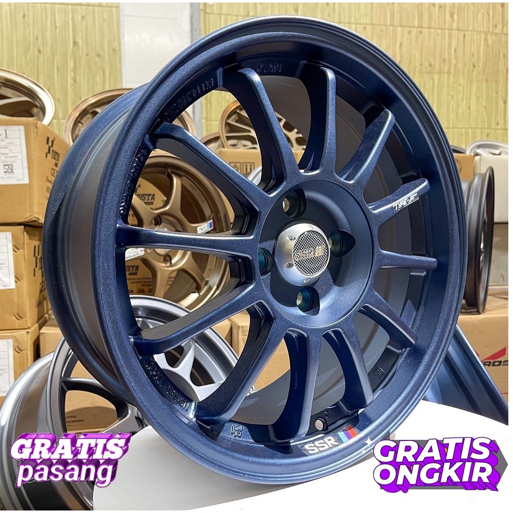 velg SSR type F R15 4x100 Lebar 6.5 ET40 Biru velg mobil ring 15 SSR type F tuk freed.ignis.swift si