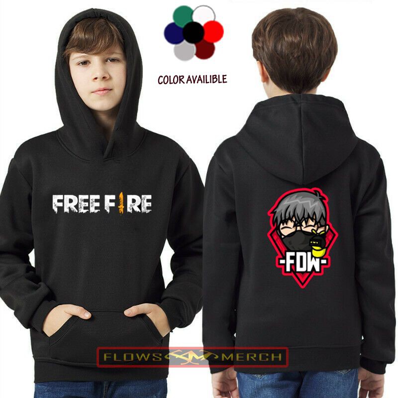 Jaket Ff Fdw Hoodie Anak Freefire Fdw Youtuber Shopee Indonesia