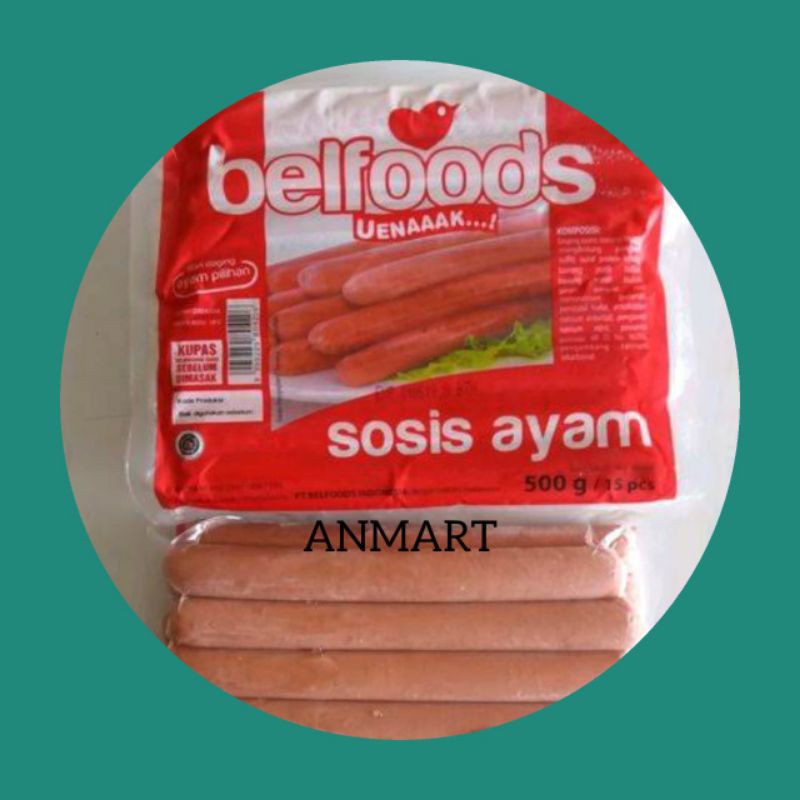 

ANMART | 500gr (15pcs) Belfoods Sosis Ayam | Sayur Online | Frozen Food