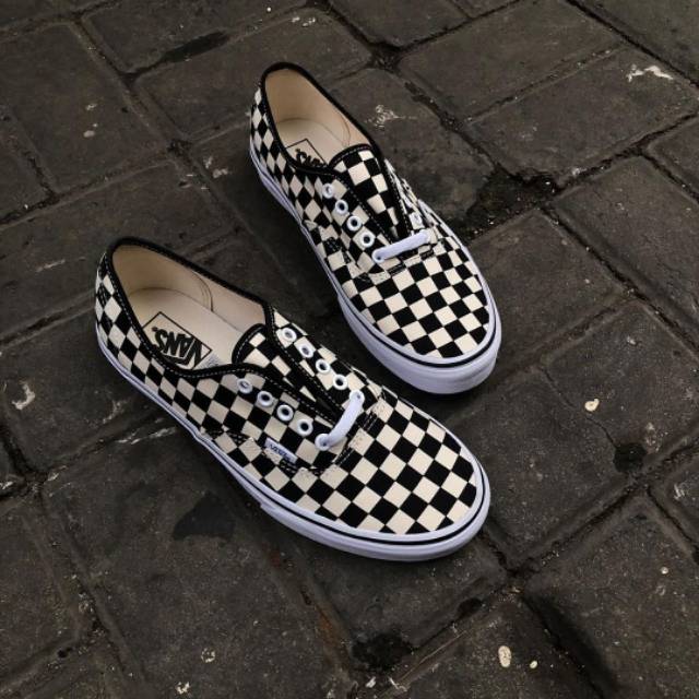vans authentic checkerboard price
