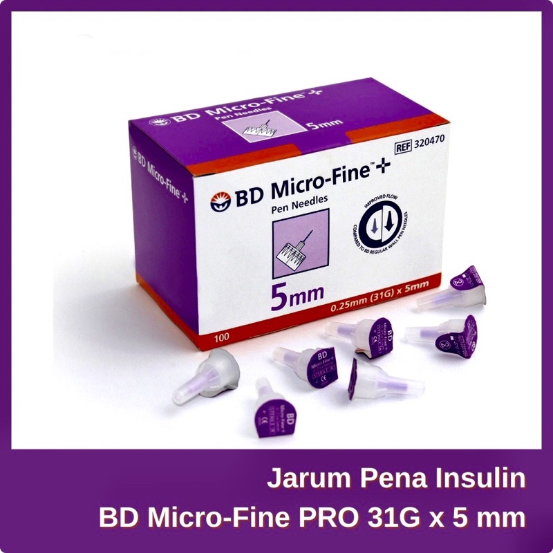 Jarum Insulin MicroFine BD 31G - 5mm (0.25 X 5mm)