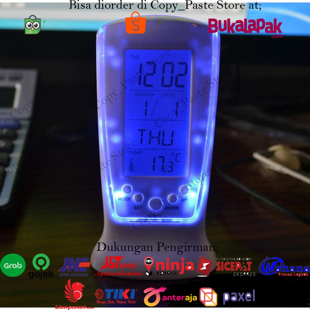 

Jam Alarm LED Dengan Temperatur Dan kalender