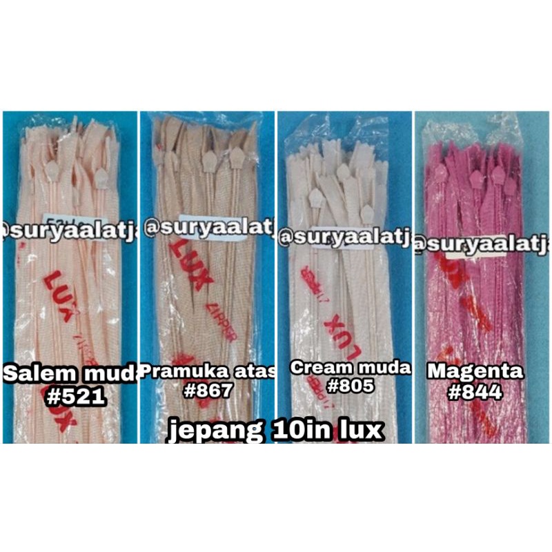 🆎️Resleting jepang Lip 10in/25cm 1wrn@1lusin =rp.14.000/12pcs