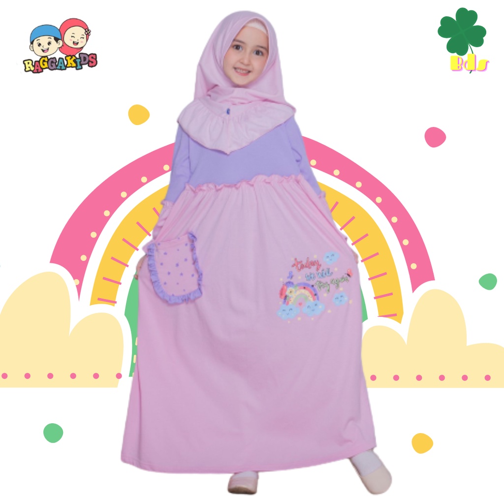 Raggakids Gamis Kaos syari Anak RG53