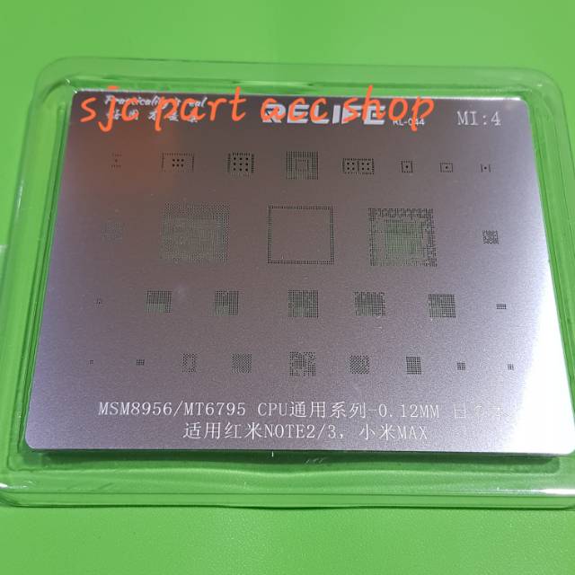 CETAKAN IC  - PLAT BGA CPU MSM8956 - MT6795 BAHAN JEPANG 0.12MM - RELIFE MI4