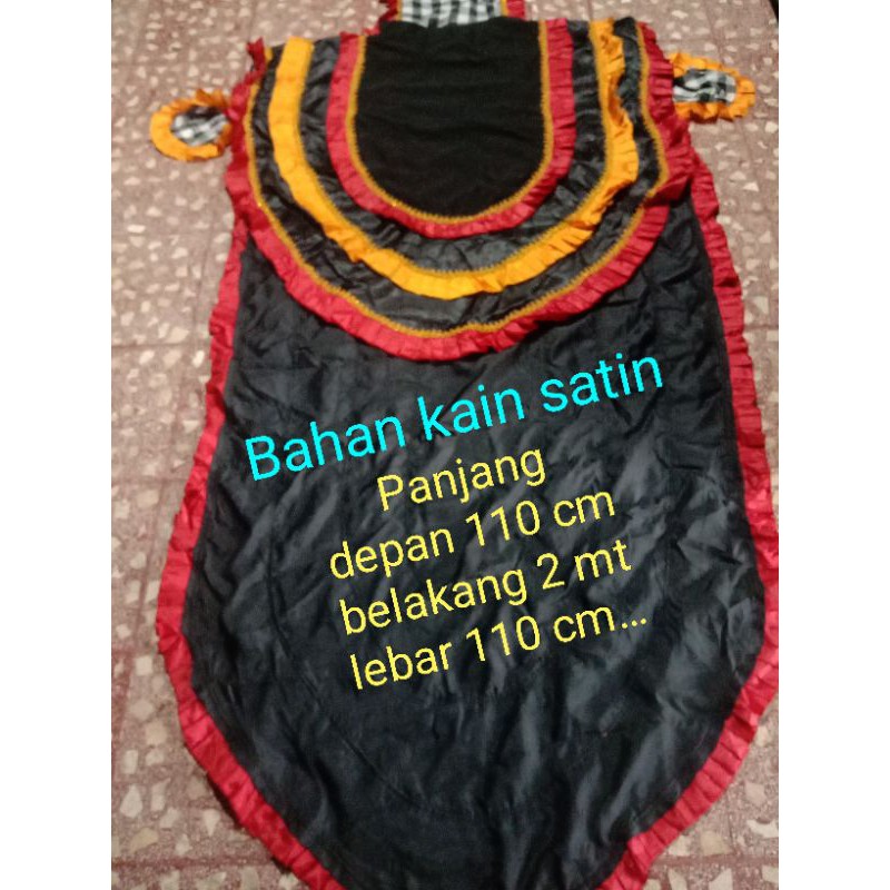 Kemul barongan dewasa bahan satin, renda, selimut barongan 310 cm