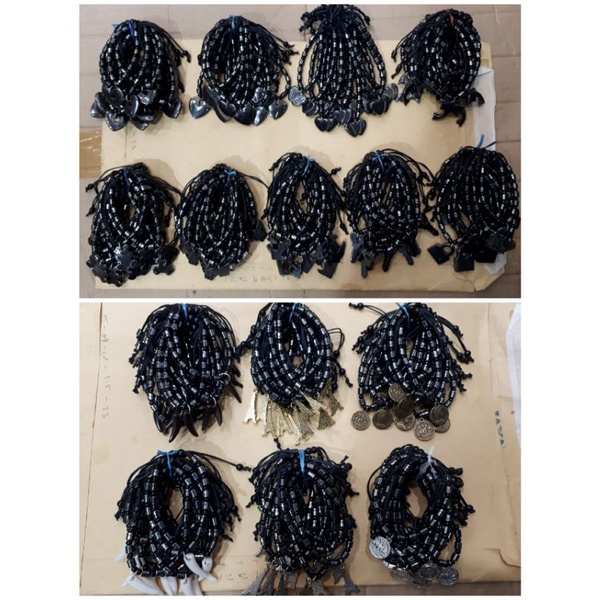 Gelang Blustin Batu Bandul Bluestin 12buah Kulakan Grosir