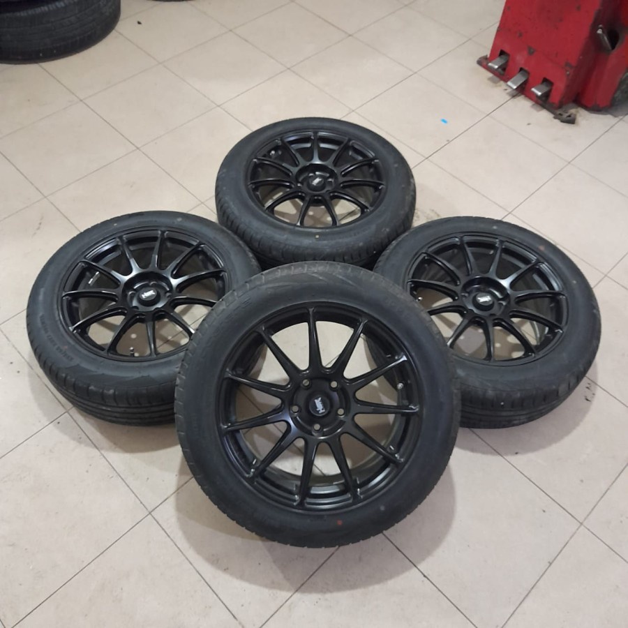 Paket Velg Ban Ring 17 Bekas KALAMATA R17X7,5 Lubang 5X114,3 ET42 BAN 225 55 R17