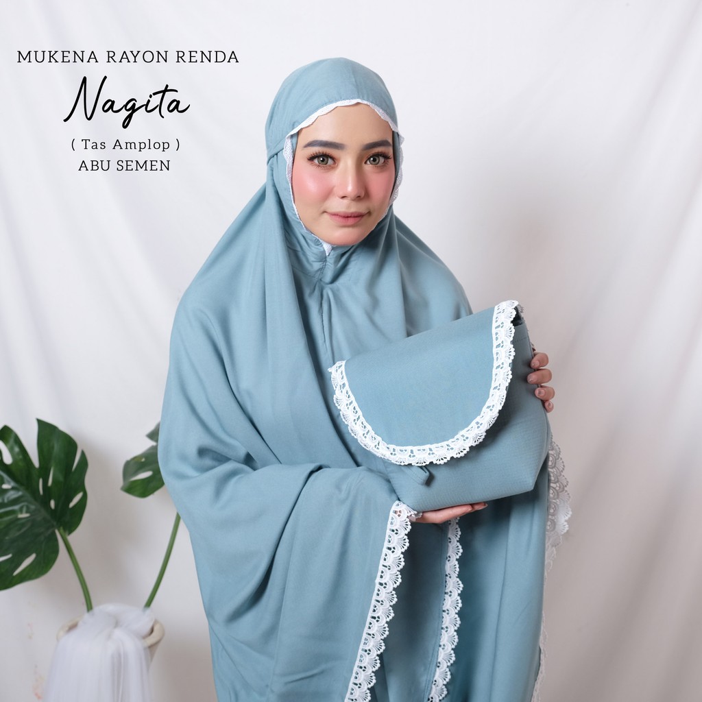 MUKENA BALI TASIK - MUKENA DEWASA RENDA RAYON NAGITA