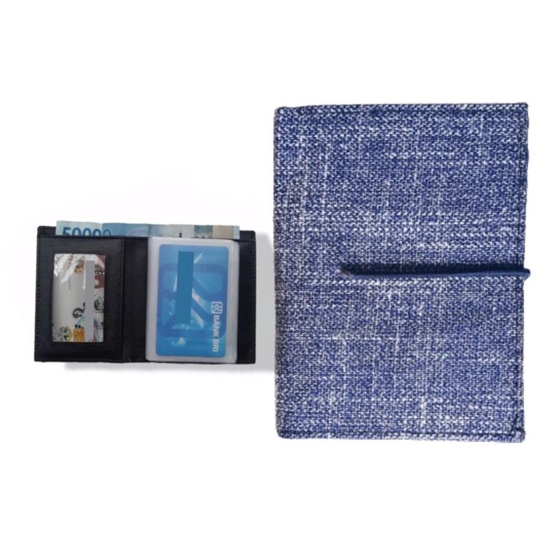 Dompet Kartu dan uang bahan denim limited edition