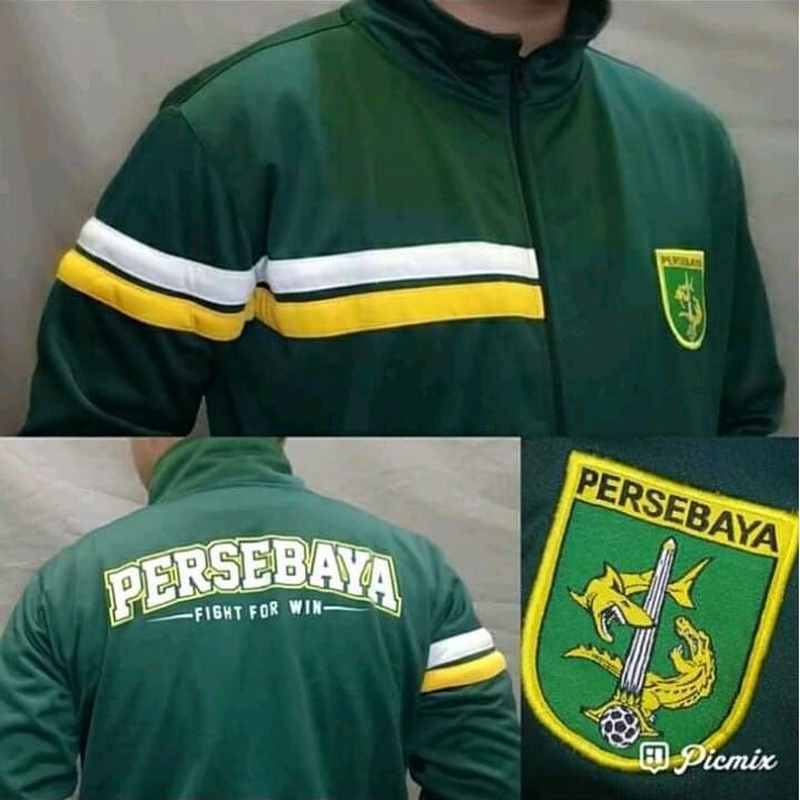 JAKET OFFICIAL PERSEBAYA JAKET BONEK TRACTOP PERSEBAYA KUALITAS PREMIUM
