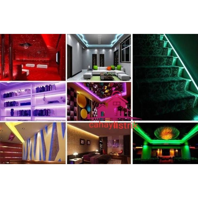 LAMPU LED STRIP SELANG 5050 SMD AC 220V METERAN (1M-100M) OUTDOOR AND INDOOR (LAMPU TIK TOK)