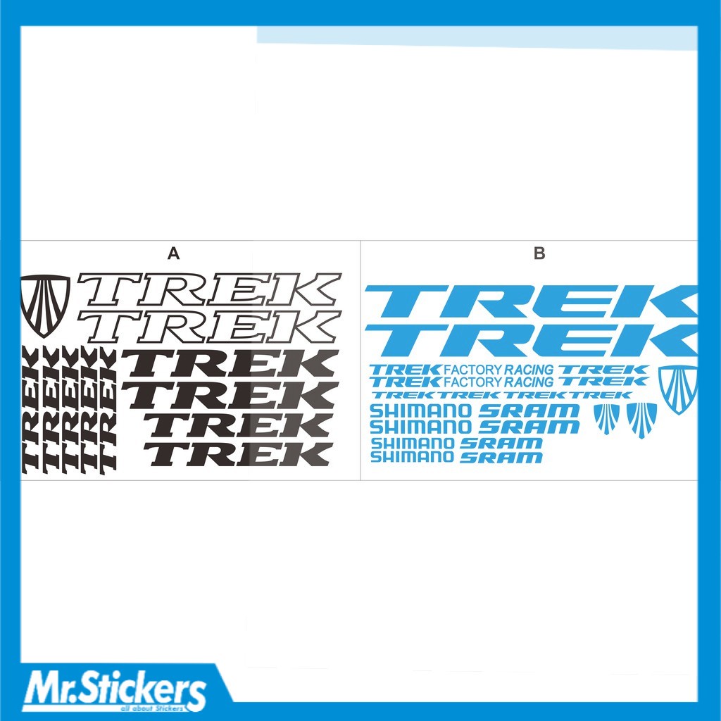 Sticker cutting/stiker sepeda trek sticker trek