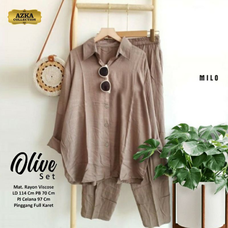 OLIVE SET BY AZKA COLLECTION