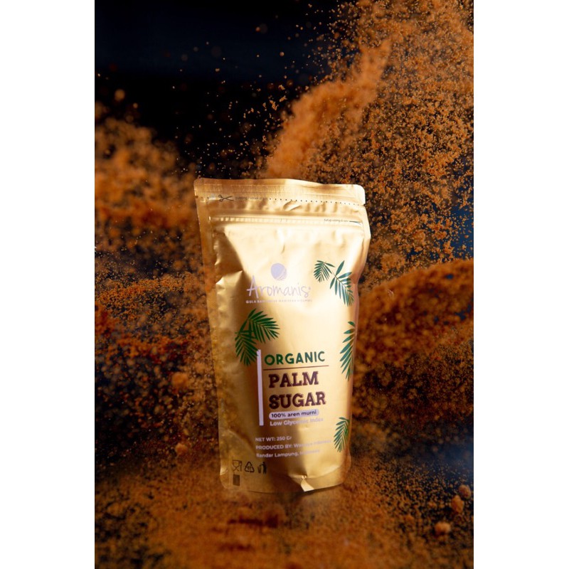 Aromanis Organic Palm Sugar Gula Palem Bubuk Gula Aren Merah 250gr