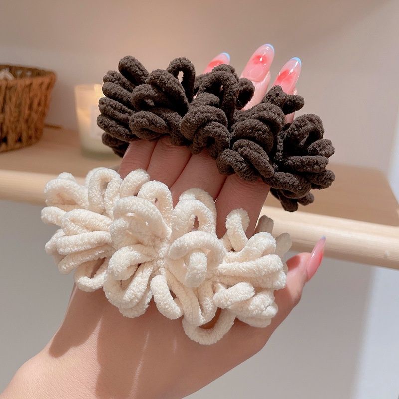 [COD] Ikat Rambut Scrunchie Model Ubur Ubur Lucu Cute Import Ala Korea Ikat Rambut Gelang Warna Eartone Elegan