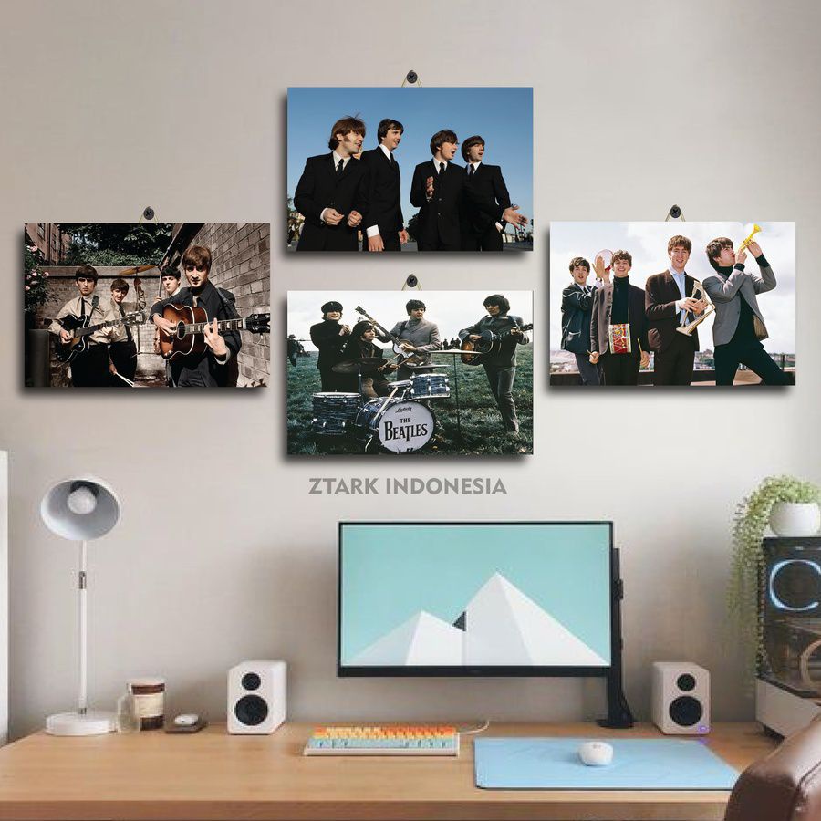 POSTER BAND THE BEATLES ABBEY ROAD PHOTO SESSION 20X30 CWX8Z/BAFAL/ PAJANGAN KAMAR GAMBAR FOTO BAND 