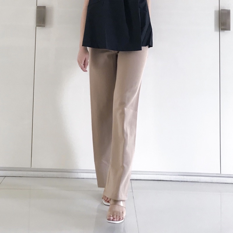 Rome Long Cullote / Kulot Panjang Scuba-Nude