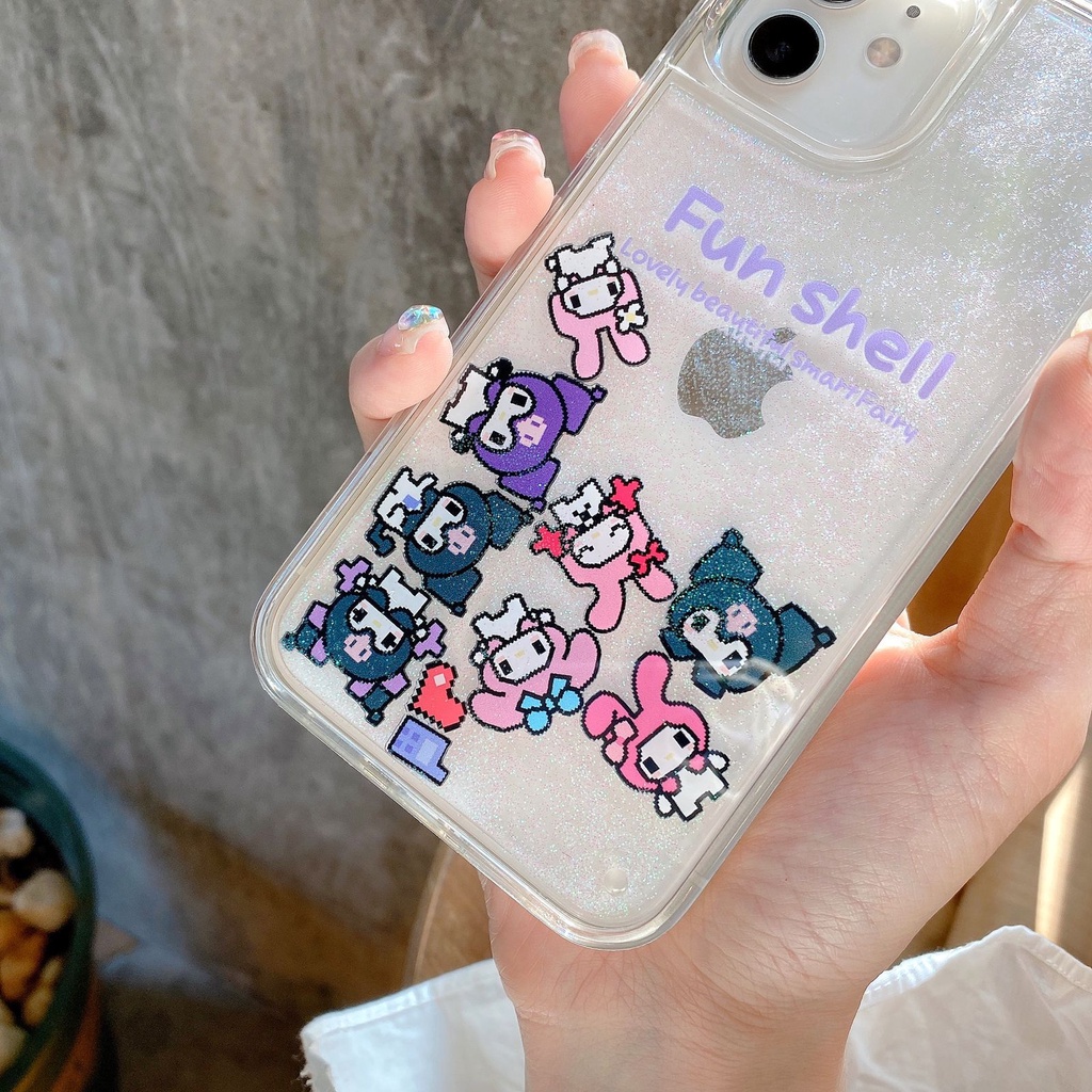 FH25 Hello Kitty Casing Case Air water glitter for Iphone 13 Pro Max