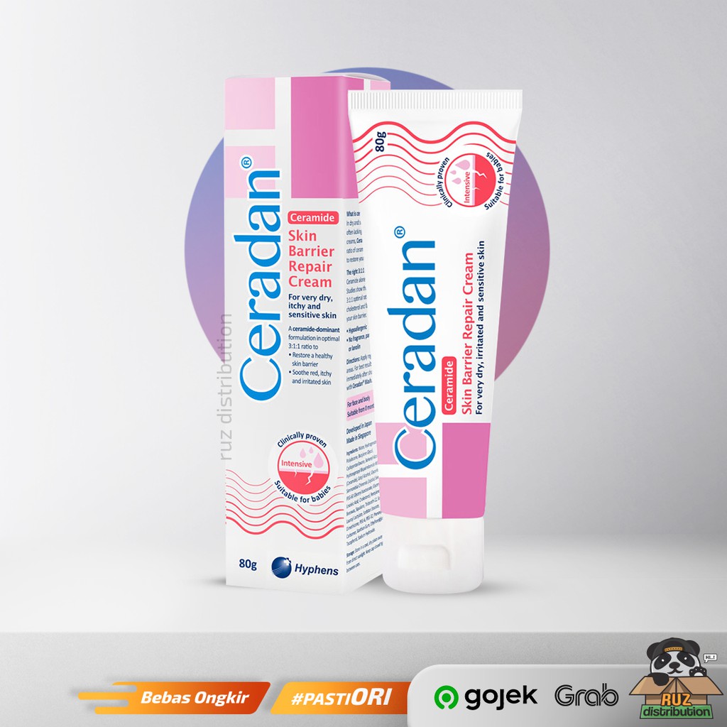 Ceradan Cream 80 gr /gram/ Ceramide Dominant Skin Barrier / Krim