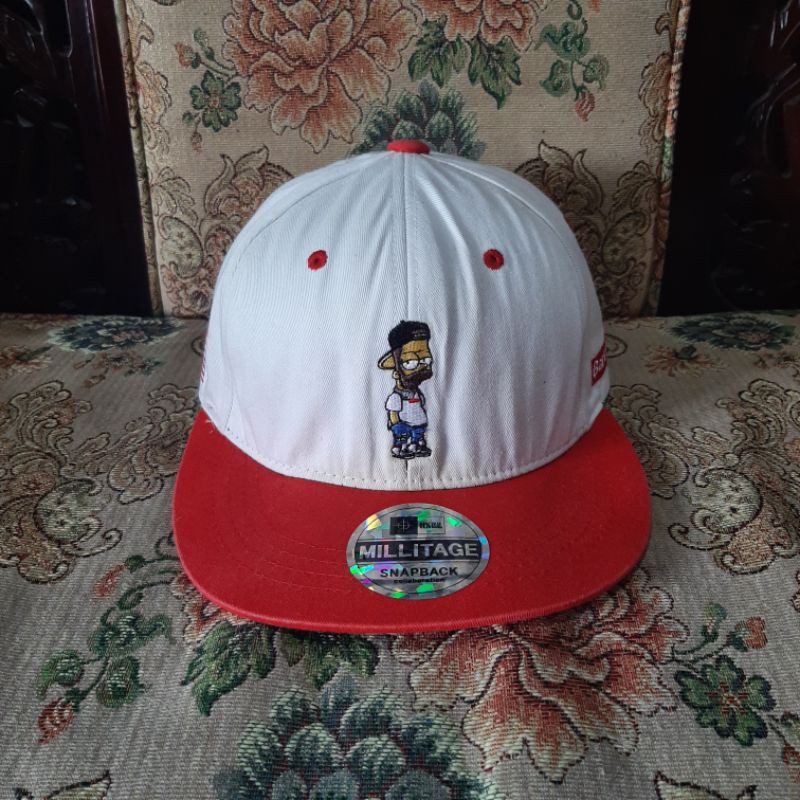 Topi Snapback Bart Simpson Dari Militage Original Second Branded Bekas