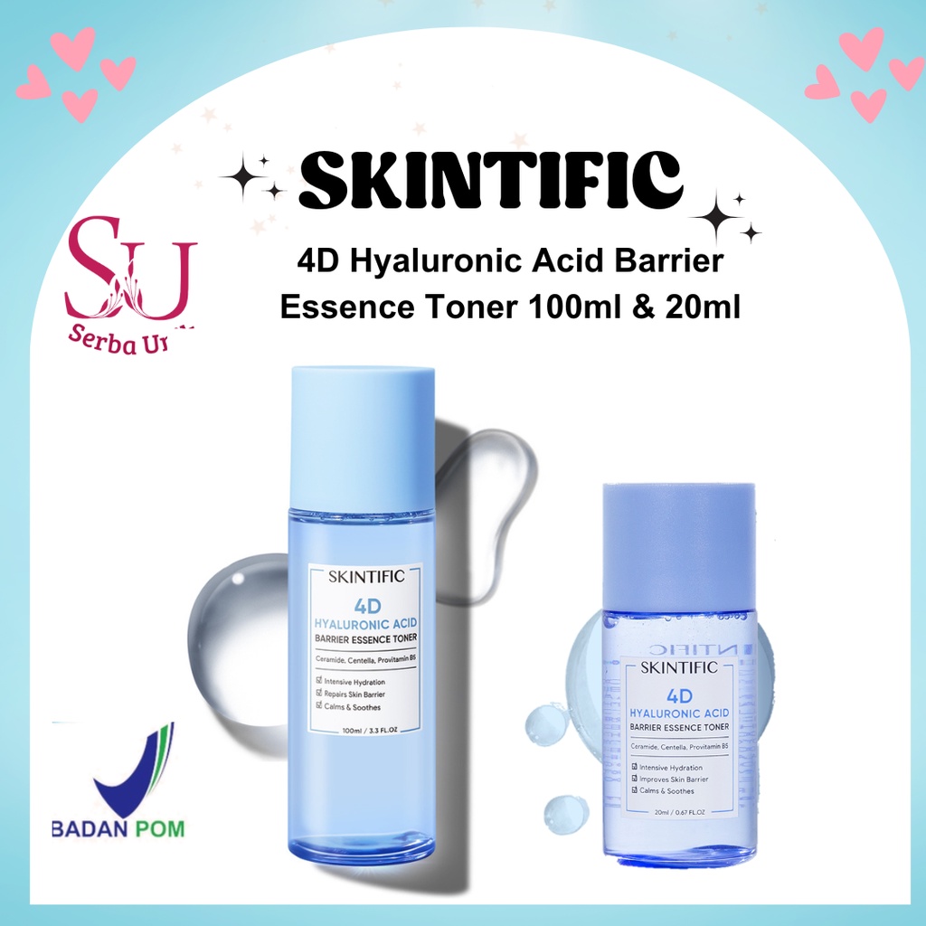 Skintific 4D Hyaluronic Acid Barrier Essence Toner 20ml & 100ml