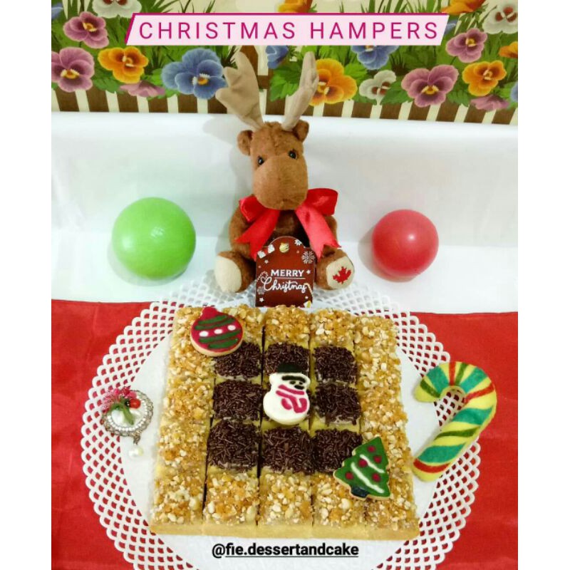 

Christmas Hampers Paket Natal Cake Potong Bolu Jadul aneka topping