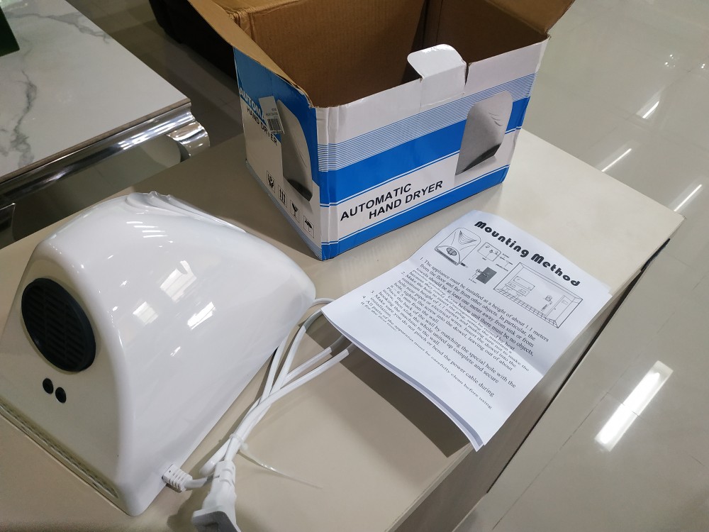 Pengering Tangan Elektrik Otomatis 1000w Untuk Hotel / Rumah