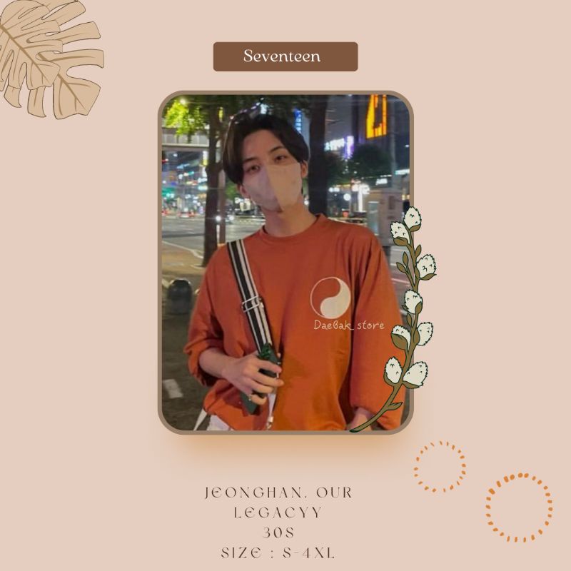 Kaos Kpop Jeonghan Seventeen Yin Yang our legancyy sablon lengan panjang