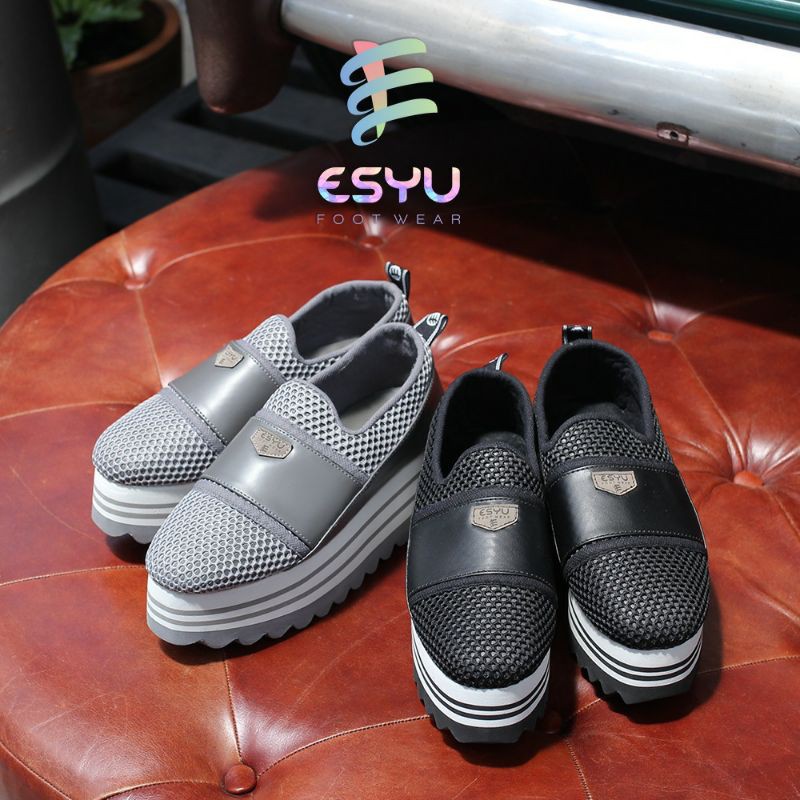 SEPATU WEDGES WANITA - NET SERIES ESYU FOOTWEAR;)